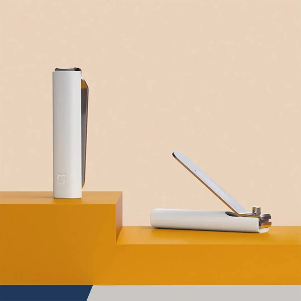 (image for) XIAOMI Mijia Portable Anti-Splash Nail Clipper 420 Stainless Steel Sharp Portable Pedicure Trimmer Nails File with Storage Tray